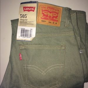 Green Levi jeans. NEVER WORN